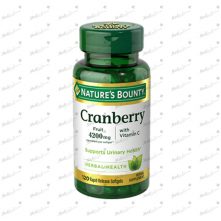Natures Bounty Cranberry Vitamin C 4200 mg, 120 Rapid Release Softgels