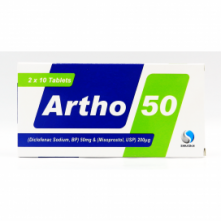 Artho Plus Tab 50 MG 20's