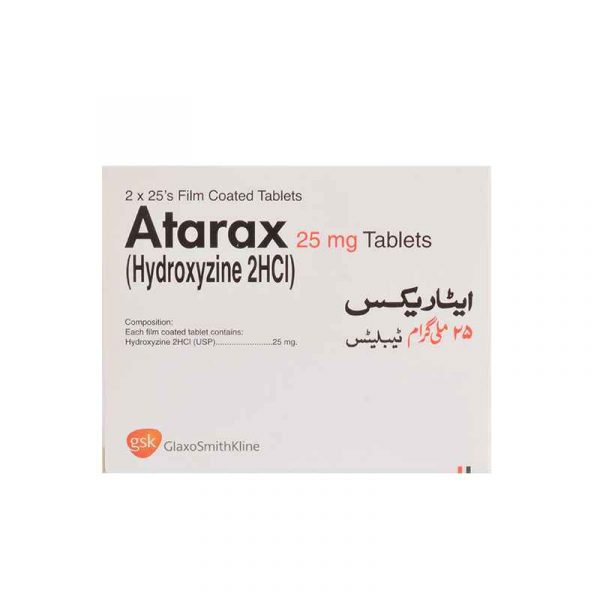 Atarax 25mg Tablet 50's
