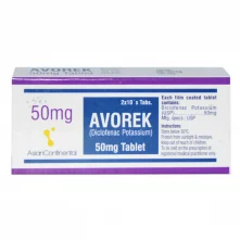 Avorek 50mg Tablets 20's