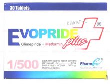Evopride Plus Tablets 1 500mg 30's