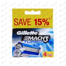 Gillette Mach 3 Turbo Shaving Razor Cartridges 4's