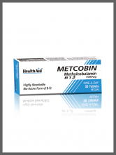 HealthAid Metcobin Methylcobalamin B12 1000ug 30 Tablets