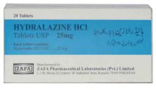 Hydralazine Hcl 25mg 2X10's