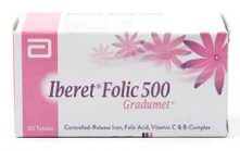 Iberet Folic-500 Grad Tablets 30's