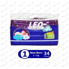 Leo Baby Diapers New Born 34 Count