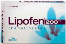 Lipofen 200mg Capsules 10's