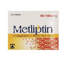 METLIPTIN 50/1000MG TAB 28'S