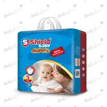 Shield Diaper Mega Bachat Pack Medium 62 Count