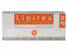 Lipirex Tablets 20mg 10's