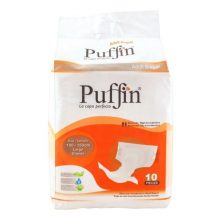 Puffin Adult Diapers Large 10 Count
