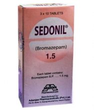 Sedonil 1.5mg Tablets 30's