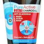 Garnier 3 in 1 Pure Active Charcoal Face Wash Mask Scrub 100ml